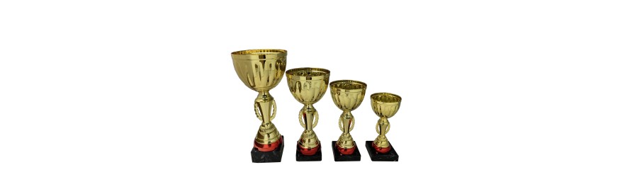 GOLD METAL CUP AND WREATH COLOUR RISER AVAILABLE IN 4 SIZES GOLD METAL CUP AND WREATH COLOUR RISER AVAILABLE IN 4 SIZES